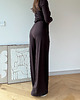 spodnie materiałowe damskie Spodnie Gentle super soft choclate 2