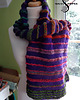 szale damskie UNIKAT szal-kameleon "Purple & Rainbow" 4