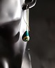 kolczyki wire wrapping balanus - muszla paua 3