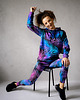 bluza z kapturem damska Damska Bluza Expres Zamek DR.CROW Palmy Fiolet 1