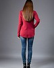bluza bez kaptura damska Bluza Pati asymetryczna , krótka bluza dresowa 5