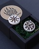 breloki Islandzki naszyjnik Vegvisir, nordycki kompas- naszyjnik ochronny 2