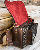 torby na ramię Skórzana torebka Lara wykonana ze skóry w kolorze złotym i akcentami brązu 4