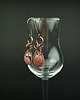 kolczyki wire wrapping Kolczyki z rodonitem 3