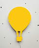 lampy do pokoju dziecka Drewniana lampka nocna Balon Alex żółta 1