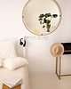 lustra stojące i wiszące LUSTRO OKRĄGŁE 60CM ZŁOTE ŚCIENNE METALOWA RAMA WISZĄCE SALON ŁAZIENKA 3
