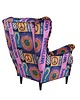 fotele Fotel uszak Barcelona we wzory, kolorowy, patchwork, welurowy 2