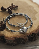 chokery Choker z jadeitem, kwarcem, perłą i labradorytem kawowym 1