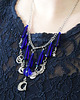 naszyjniki - inne Naszyjnik - Magia księżyca - łańcuszek, granatowy 1