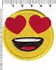 naszywki na ubrania Naszywka termo przylepna Emoji - z oczami sercami 1