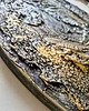 obrazy Artystyczna, metaliczna płaskorzeźba z kompozytu żywicznego. Unikat 3