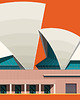 plakaty Sydney Opera House - plakat giclee art 1