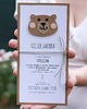 kartki scrapbooking Misiek Zdzisiek. Zaproszenia urodzinowe z misiem 3