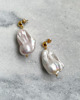 kolczyki pozłacane Kolczyki srebrne Baroque Pearl Earrigs Large 1