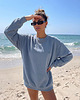 bluza bez kaptura damska Bluza Ocean Tide Longsleeve UNISEX 1