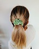 gumki do włosów Gumka jedwabna, scrunchie, frotka limonkowy zefir MIDI 4