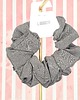 gumki do włosów L średnia gumka do włosów jedwab naturalny scrunchie szara basic 2