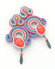 kolczyki soutache Wrzosowa jesień 1