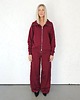 komplety damskie Katya bluza na zamek i spodnie z przeszyciem bordowy 1