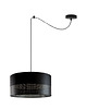 lampy wiszące Czarno-srebrna lampa wisząca pająk WAIKIKI W1 GLAM z regulacją 9