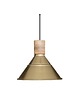 lampy wiszące Lampa Wisząca Złota z Drewnem Oro 100 cm 1