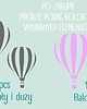 naklejki ścienne do pokoju dziecka Naklejki na ścianę Góry Balony Grochy Chmurki 2