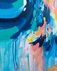 obrazy Kolorowy obraz abstrakcyjny  "EUPHORIA" 90X100 cm - ręcznie malowany 8