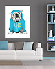 obrazy OBRAZ NA PŁÓTNIE -  60x80cm BULLDOG 1