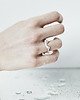 pierścionki srebrne Pierścionek WAVES thick / silver ring 4
