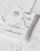 Ślub - inne Zawieszki ślubne na butelki "Magnolia" 10 sztuk 2