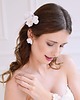 Ślubne ozdoby do włosów Grzebyk IDA  kwiaty z jedwabiu 1