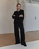 spodnie materiałowe damskie Czarne spodnie ART 1