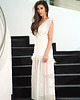 sukienki maxi damskie AIN ECRU elegancka sukienka 1