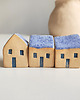 figurki i rzeźby Ceramiczne domki, zestaw 3szt. 1