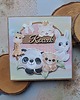 kartki scrapbooking Kartka na roczek dla dziewczynki (w kopercie) 2