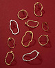 kolczyki pozłacane Kolczyki Irregular Circle pozłacane 2