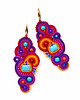 kolczyki soutache Letnie i kolorowe kolczyki sutasz 2