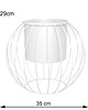 kwietniki Kwietnik metalowy loft design Ball Biały śr. 35cm 2