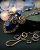 wisiory Naszyjnik perfumetka z lapis lazuli wire wrapping 8