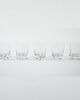 szklanki i kieliszki Szklanki do whisky z organiczną strukturą szkła, duński design lat 70. 1