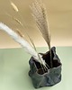 wazony Ręcznie robiony ceramiczny czarny wazon/doniczka/rzezba 2