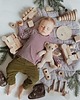 klocki i zabawki drewniane Pociąg naturalny DUŻY + personalizacja 2