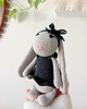 przytulanki dla niemowląt i dzieci Amigurumi szydełkowy KRÓLICZEK z ubrankiem 3