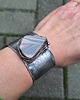 bransoletki wire wrapping Krzemień w gniazdku - bransoletka regulowana 5