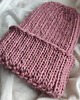 czapki damskie Wełniana czapka WOOLLY brudny róż 5