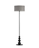 lampy podłogowe Metalowa lampa stojąca z welurowym kloszem ROMA VELUR 7