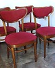 krzesła Komplet 4 krzeseł typ Thonet , Polska lata 60 2