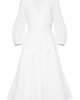 sukienki midi damskie Haftowana biała sukienka 4