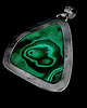 wisiory Amulet z malachitem 4