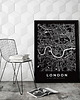 plakaty Mapa Londyn black -plakat różne formaty 1